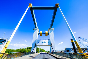 counterpoise bridge near hamburg - germany