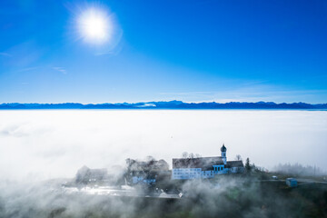 view from the Hohenpeissenberg - bavaria