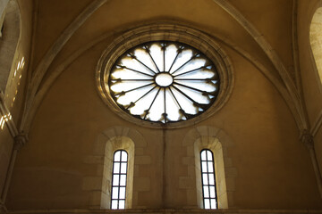 Obraz premium Manoppello - Abruzzo - Internal rose windows of the abbey of Santa Maria d'Arabona