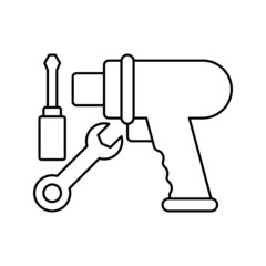 automobile car repair tools icon