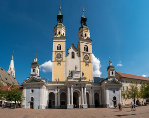 famous church in brixen - italy - obrazy, fototapety, plakaty