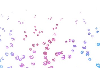 Light Pink, Blue vector layout with circle shapes.