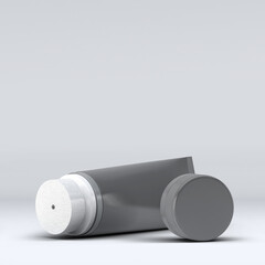 3d rendering mock up cream