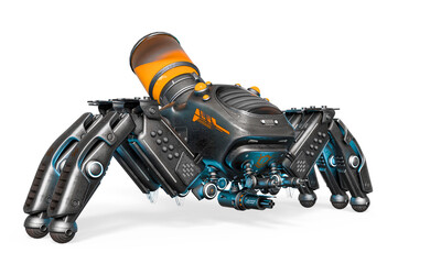 spider bot cool side view © DM7