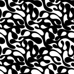 Full Seamless Modern Abstract vector classic pattern for girls, boys, clothes. Wallpaper for textile and fabric print. Fashion style black and white simple background texture.