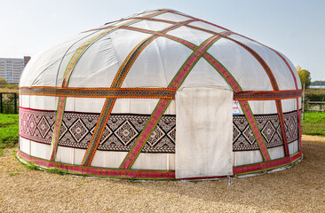 Traditional Kazakh yurt. Qazaqstan yurt