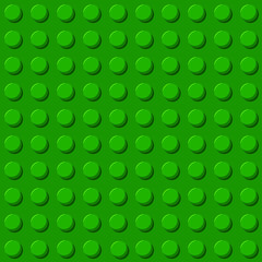 Block green plastic toys seamless pattern.Constructor. Vector illustration