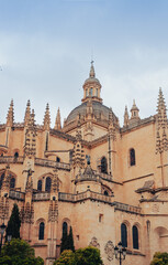 Fototapeta na wymiar Segovia Cathedral in Segovia
