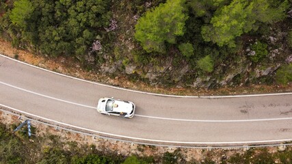 car driving on the road