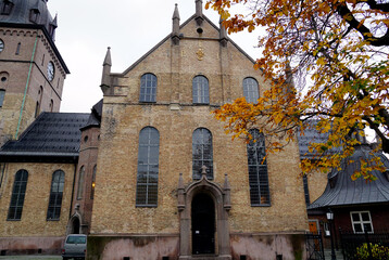 Obraz premium Side entrance to monumental Oslo Cathedral