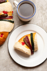 Mexican king cake also called rosca