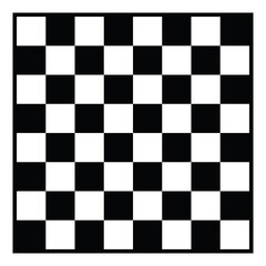 Fototapeta premium black and white chessboard with edge numbers and letters