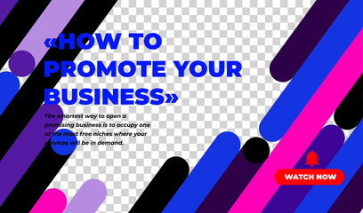 video thumbnail template design for any kind of video