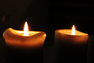 candles in the dark