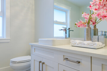 Fragment of a luxury bathroom