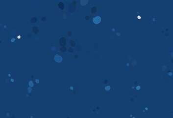 Light BLUE vector background with bent lines.