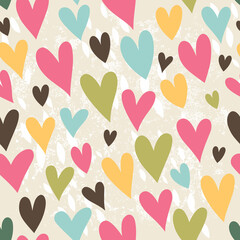 Simple pattern with hearts. Great for Baby, Valentine's Day, Mother's Day, wedding, scrapbook, surface textures.
