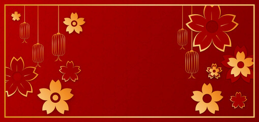 Chinese new year greeting card, with word of meaning "happy new