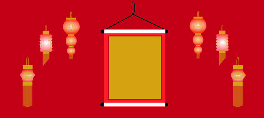  background template for chinese new year banner, postcard, poster, wall decoration