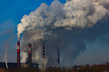 smoke from chimney