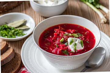 Borscht, Russian beet soup