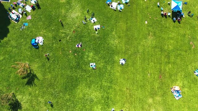 Aerial of Golden Gate Park, San Francisco.