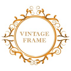vintage circle frame