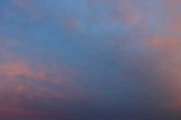 Fototapeta na wymiar Dramatic Sunset Sky Over Lake Michigan