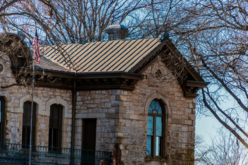 old church in winter