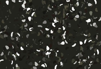 Light black vector backdrop with abstract shapes.