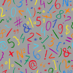 Crayon alphabet pattern. Children drawing style color letters collection. Hand drawn wax crayons font on white background. Isolated chalk style abc. Bright colorful crayon symbols. Chalk styled type. 