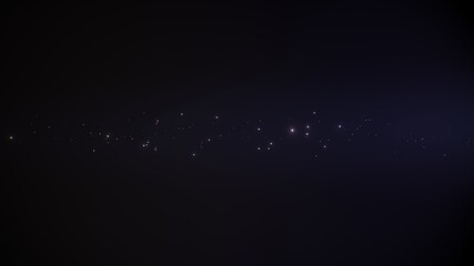 Linear starry sky at night with ambient purple bloom for custom wallpaper, web design and video...
