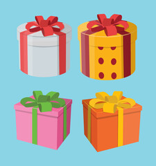 set of gift boxes