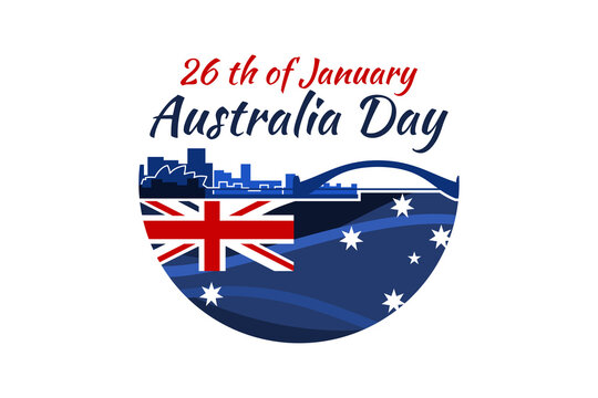January 26, Happy Australia Day Vector Illustration. Suitable for greeting card, poster and banner. 