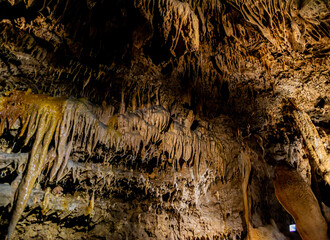 Fototapeta na wymiar old cave in the cave texture and space