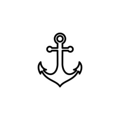 Anchor icon. Anchor sign and symbol. Anchor marine icon.