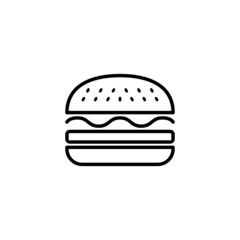 Burger icon. burger sign and symbol. hamburger