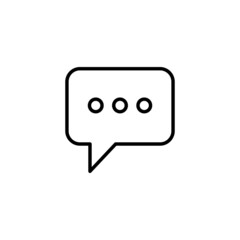 Chat icon. speech bubble sign and symbol. comment icon. message