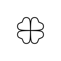 Clover icon. clover sign and symbol. four leaf clover icon.