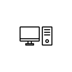 Computer icon. computer monitor sign and symbol