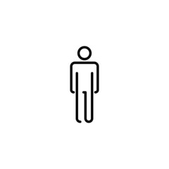 Man icon. male sign and symbol. human symbol