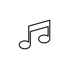 Music icon. note music sign and symbol
