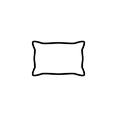 Pillow icon. Pillow sign and symbol. Comfortable fluffy pillow