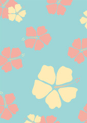 ハイビスカス　イラスト素材 - hibiscus illustration