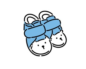 赤ちゃんの小さなファーストシューズ