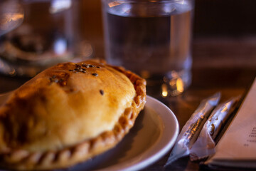 A cozy cafe. Coffee with delicious dessert