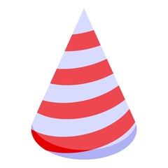 Celebrate cone icon isometric vector. Hat party. Cap celebration