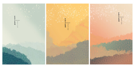 template design set of cards
