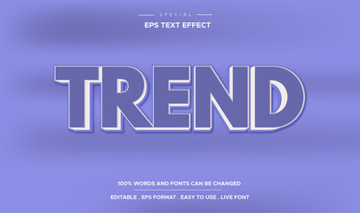 Trend editable 3d text effect with color of the year
