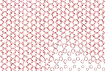 Light red vector template with circles.
